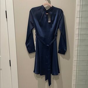 NWT Allegra K Navy Blue Dress Size M